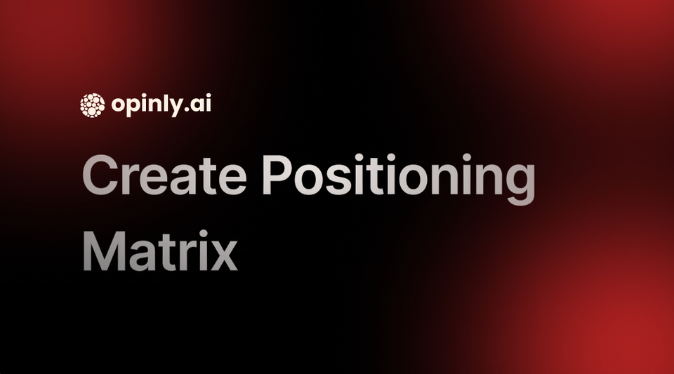 How to Create a Positioning Matrix